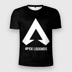 Мужская спорт-футболка Apex Legends glitch на темном фоне