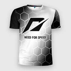 Футболка спортивная мужская Need for Speed glitch на светлом фоне, цвет: 3D-принт