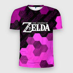 Мужская спорт-футболка Zelda pro gaming посередине