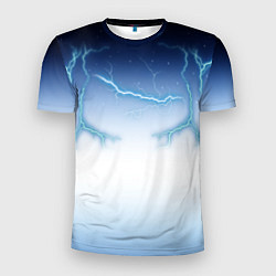 Футболка спортивная мужская Молниеносный разряд, цвет: 3D-принт