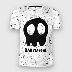 Мужская спорт-футболка Babymetal glitch на светлом фоне