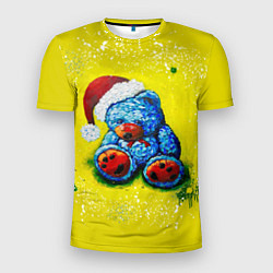 Мужская спорт-футболка Плюшевый Санта Клаус