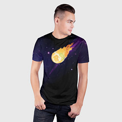 Футболка спортивная мужская Магическая комета и обыденный космос, цвет: 3D-принт — фото 2