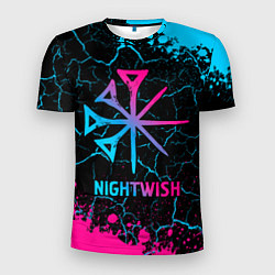 Футболка спортивная мужская Nightwish - neon gradient, цвет: 3D-принт