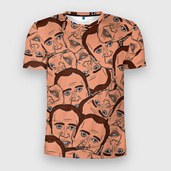 Футболка спортивная мужская Николас Кейдж мульт, цвет: 3D-принт