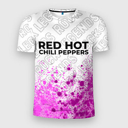 Мужская спорт-футболка Red Hot Chili Peppers rock legends посередине