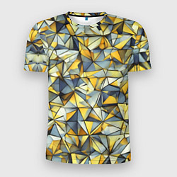Футболка спортивная мужская Маленькие золотые треугольники, цвет: 3D-принт