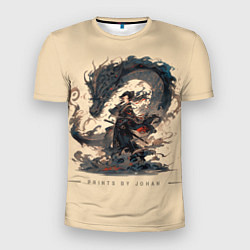 Футболка спортивная мужская Дракон и меч, цвет: 3D-принт