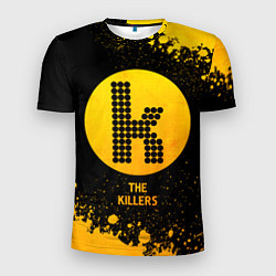 Мужская спорт-футболка The Killers - gold gradient