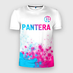 Футболка спортивная мужская Pantera neon gradient style посередине, цвет: 3D-принт