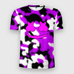 Футболка спортивная мужская Marshmello camo, цвет: 3D-принт