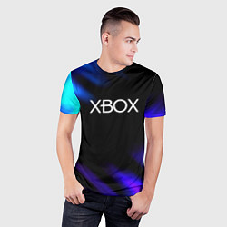 Футболка спортивная мужская Xbox neon games, цвет: 3D-принт — фото 2