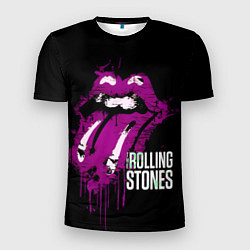 Футболка спортивная мужская The Rolling Stones - lips, цвет: 3D-принт