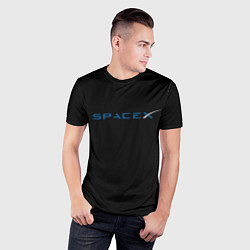 Футболка спортивная мужская NASA space usa, цвет: 3D-принт — фото 2