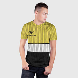 Футболка спортивная мужская Мустанг дикий, цвет: 3D-принт — фото 2