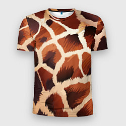 Футболка спортивная мужская Пятнистый мех жирафа, цвет: 3D-принт