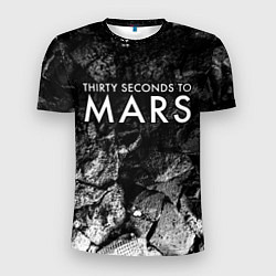Мужская спорт-футболка Thirty Seconds to Mars black graphite