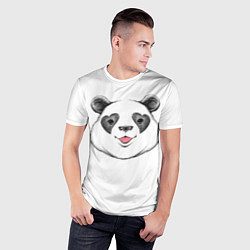 Футболка спортивная мужская Влюблённый панда, цвет: 3D-принт — фото 2