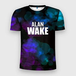 Футболка спортивная мужская Alan wake текстура, цвет: 3D-принт