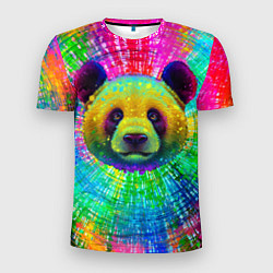 Футболка спортивная мужская Цветная панда, цвет: 3D-принт