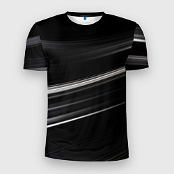 Футболка спортивная мужская Black abstract background, цвет: 3D-принт