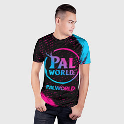 Футболка спортивная мужская Palworld - neon gradient, цвет: 3D-принт — фото 2