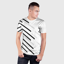 Футболка спортивная мужская Juventus sport geometry, цвет: 3D-принт — фото 2