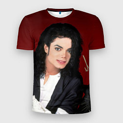 Футболка спортивная мужская Michael Jackson с пантерой и автографом, цвет: 3D-принт