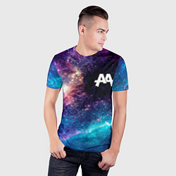 Футболка спортивная мужская Asking Alexandria space rock, цвет: 3D-принт — фото 2