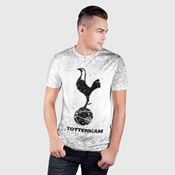 Футболка спортивная мужская Tottenham с потертостями на светлом фоне, цвет: 3D-принт — фото 2