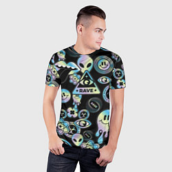 Футболка спортивная мужская Rave gradient, цвет: 3D-принт — фото 2
