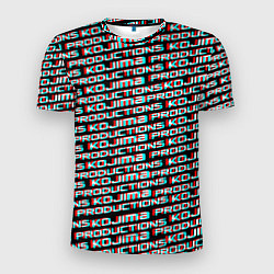 Мужская спорт-футболка Kojima glitch pattern studio