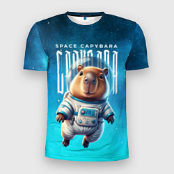 Футболка спортивная мужская Space capybara, цвет: 3D-принт