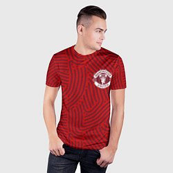 Футболка спортивная мужская Manchester United отпечатки, цвет: 3D-принт — фото 2