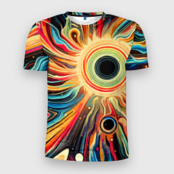 Футболка спортивная мужская Space abstraction - ai art, цвет: 3D-принт