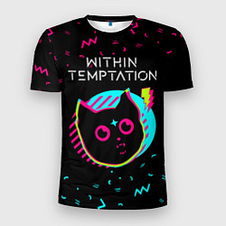Мужская спорт-футболка Within Temptation - rock star cat