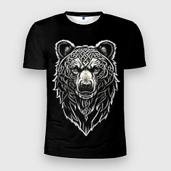 Мужская спорт-футболка Медведь в славянском стиле
