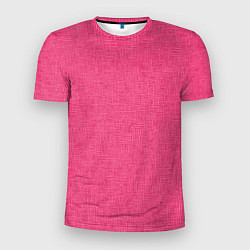 Мужская спорт-футболка Текстура однотонный розовый Барби