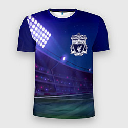 Футболка спортивная мужская Liverpool ночное поле, цвет: 3D-принт