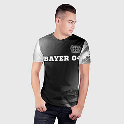 Футболка спортивная мужская Bayer 04 sport на темном фоне посередине, цвет: 3D-принт — фото 2