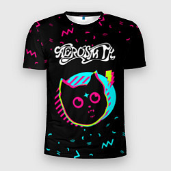 Футболка спортивная мужская Aerosmith - rock star cat, цвет: 3D-принт