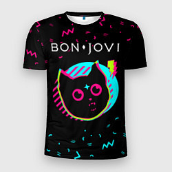 Футболка спортивная мужская Bon Jovi - rock star cat, цвет: 3D-принт