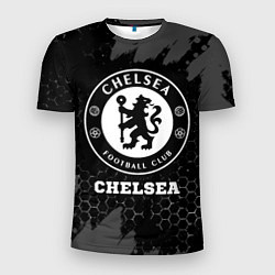 Мужская спорт-футболка Chelsea sport на темном фоне