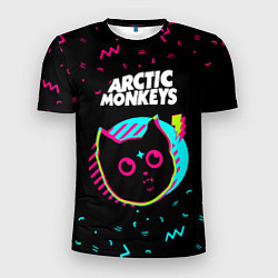 Футболка спортивная мужская Arctic Monkeys - rock star cat, цвет: 3D-принт