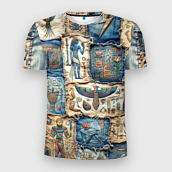 Мужская спорт-футболка Пэчворк из Египетских мотивов