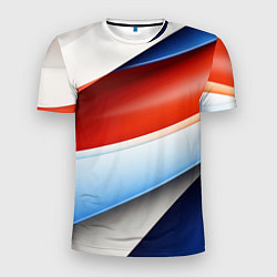 Мужская спорт-футболка Абстрактный минимализм плавные волнистые линии