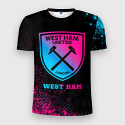 Мужская спорт-футболка West Ham - neon gradient