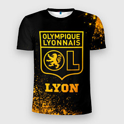 Мужская спорт-футболка Lyon - gold gradient