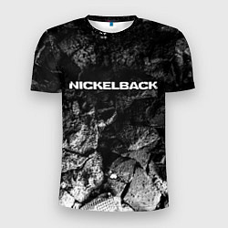 Мужская спорт-футболка Nickelback black graphite