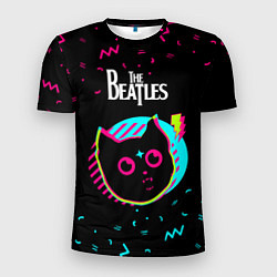Футболка спортивная мужская The Beatles - rock star cat, цвет: 3D-принт